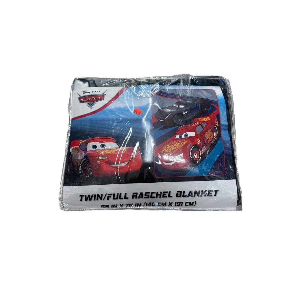 This is a Disney Pixar Cars Twin/Full Raschel Blanket